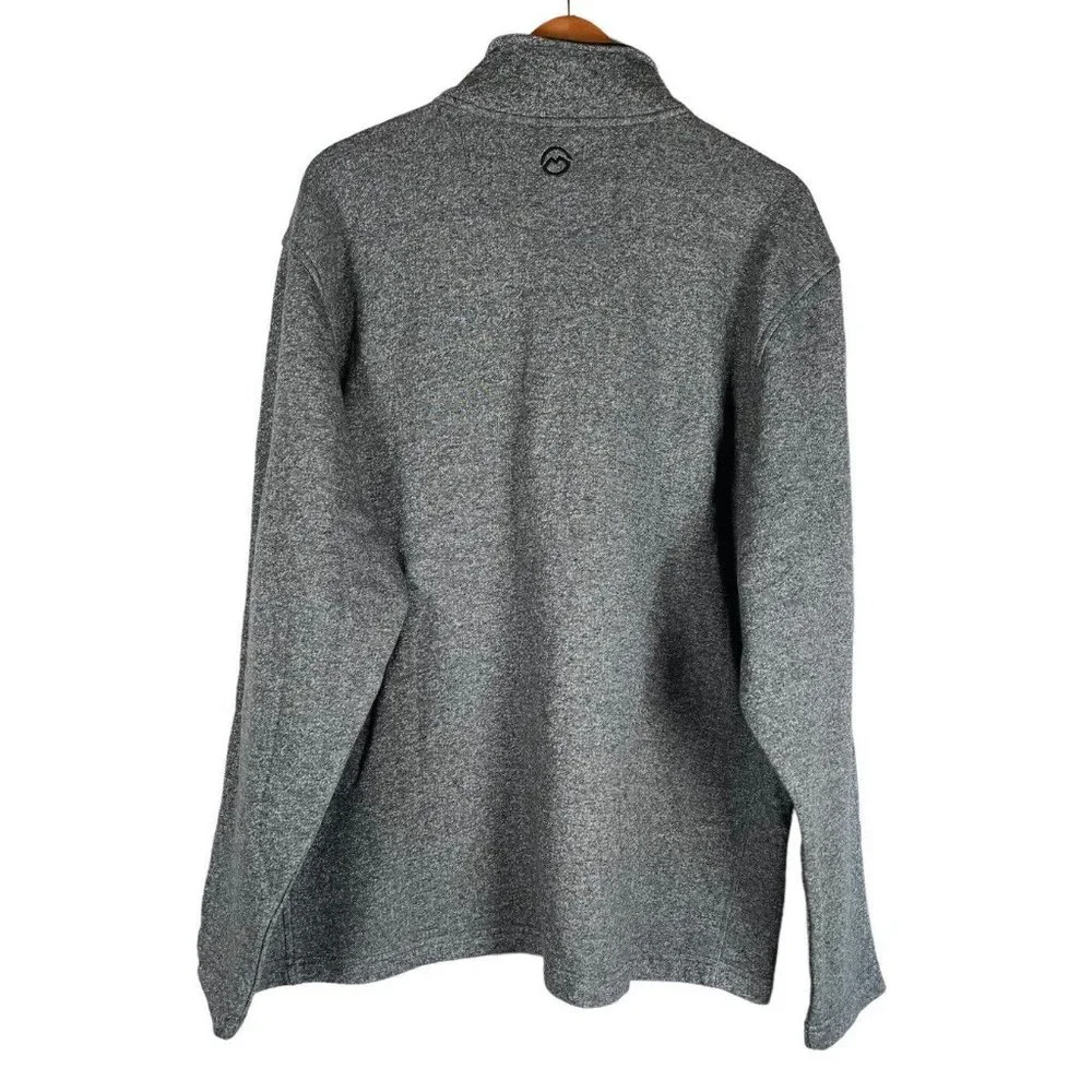 MAGELLAN Sz XL Mens Outdoor Gray Quarter Zip Pullover Classic Fit Stretch - Picture 4 of 11